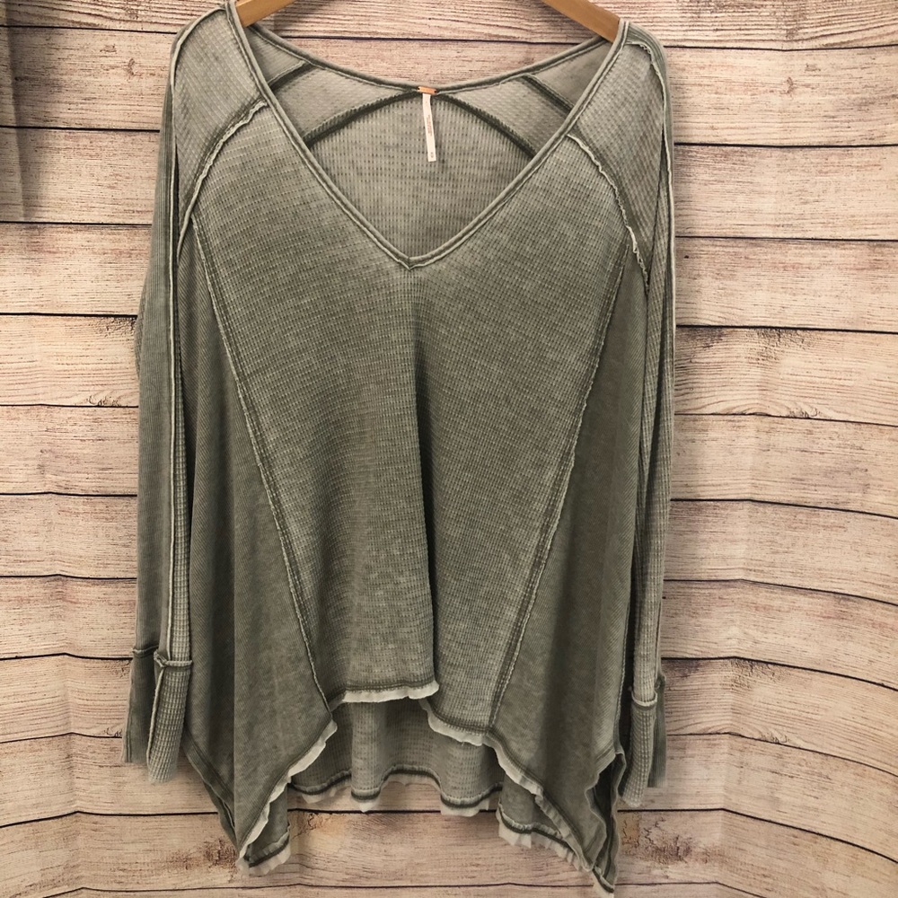 Free People Pacific Thermal Oversized Top - Picture 3 of 5